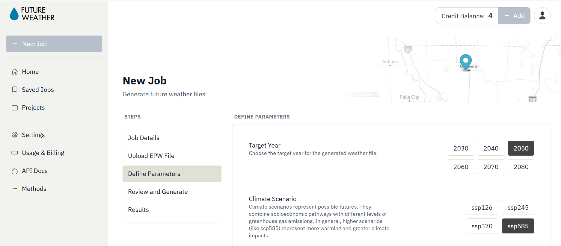 Future Weather app screenshot